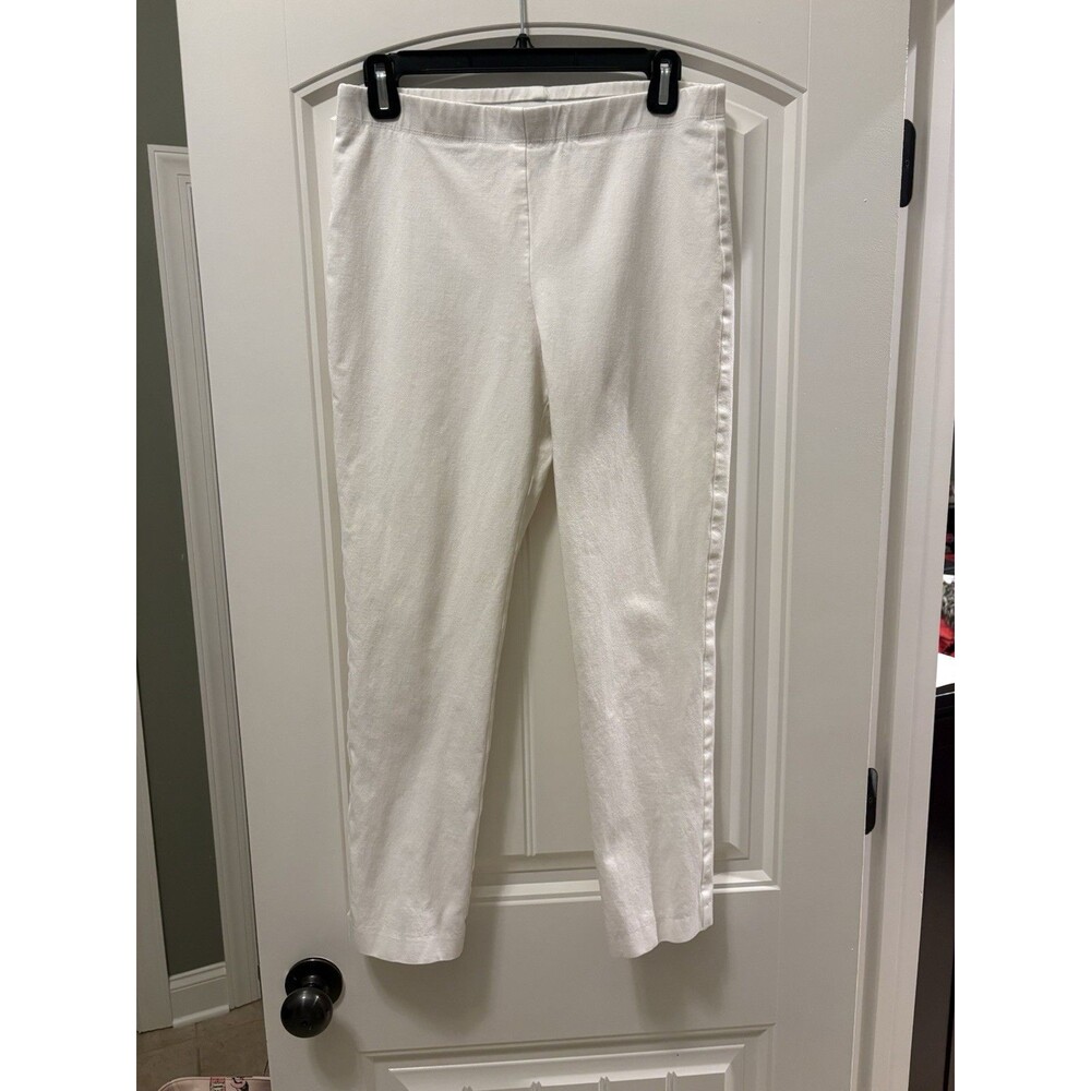Karen Kane White Pull-On Capri Pants- M